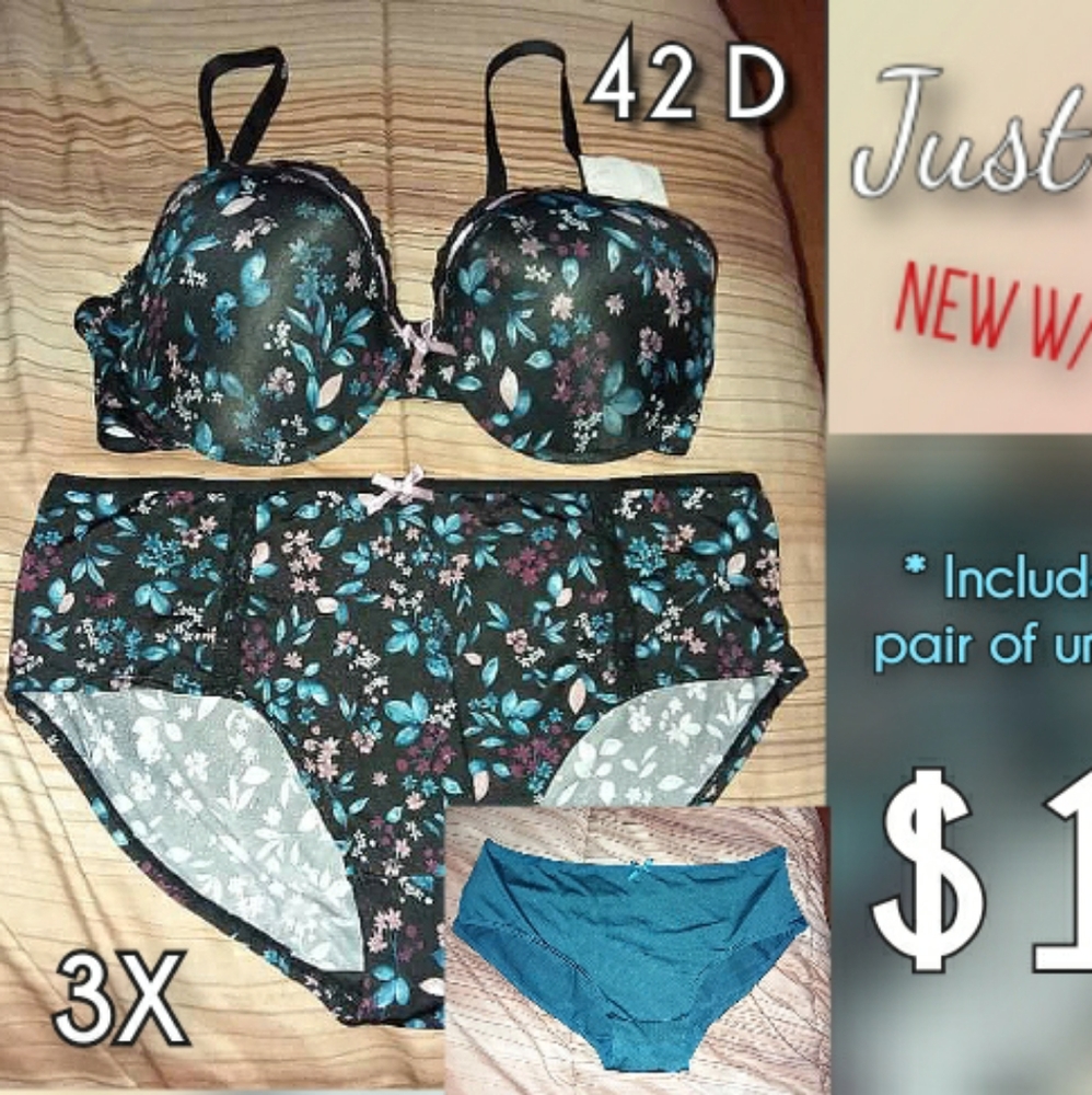 Floral Bra & Panty Set